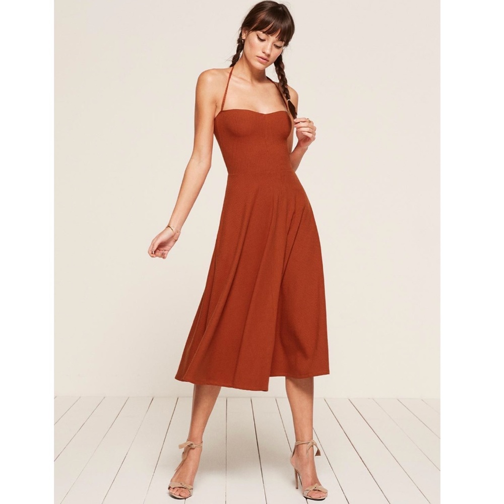 ✨ Reformation Cosette Midi Halter Dress ✨